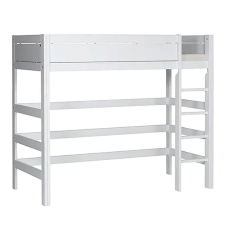LIFETIME Kidsrooms High Bed with Straight Ladder 90x200cm - White