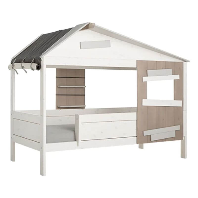 LIFETIME Kidsrooms House Bed - Hideout 90x200cm - Whitewash