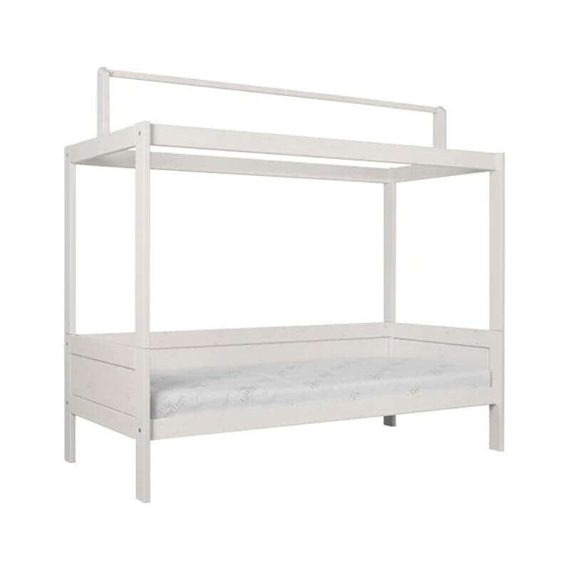 LIFETIME Kidsrooms House Bed with Roof Construction 90x200cm - Whitewash