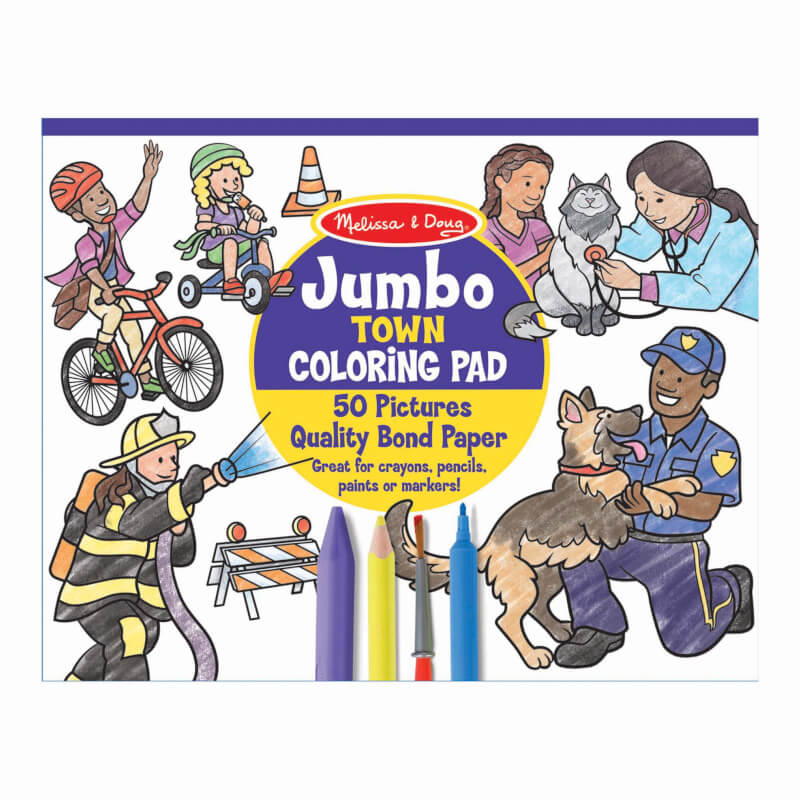 Melissa & Doug Jumbo Coloring Pad - Town