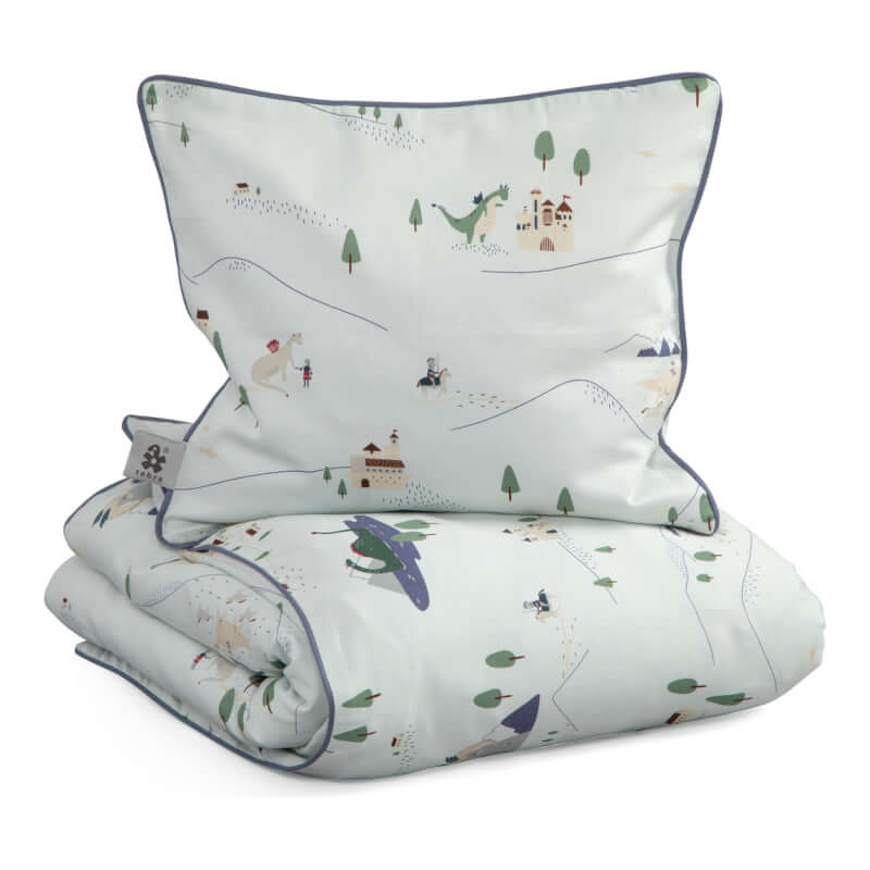 Sebra Interior Junior Bed Linen (Duvet 100x140cm / Pillow 40x45cm) - Dragon Tales