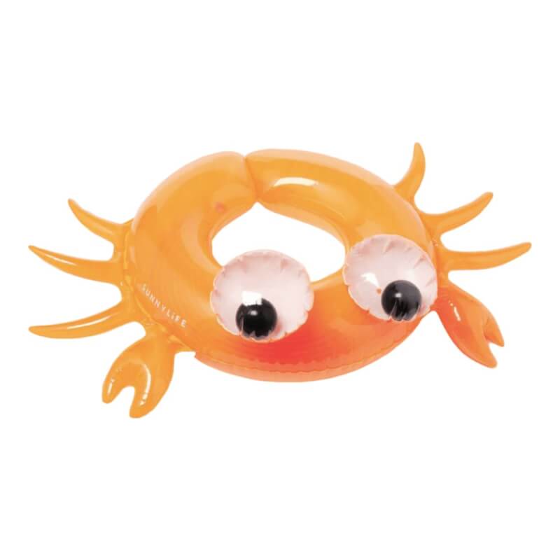 SUNNYLiFE Kiddy Pool Ring - Sonny the Sea Creature Neon Orange