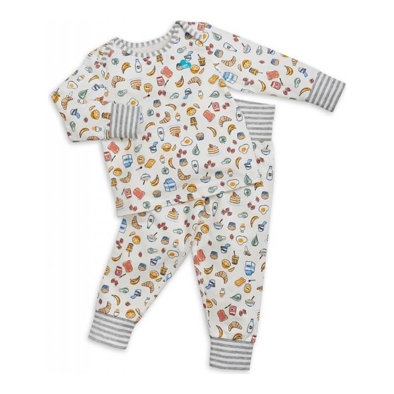 Love to Dream Kids Long Sleeve Pyjama Set - Breakfast White - 4-5 years