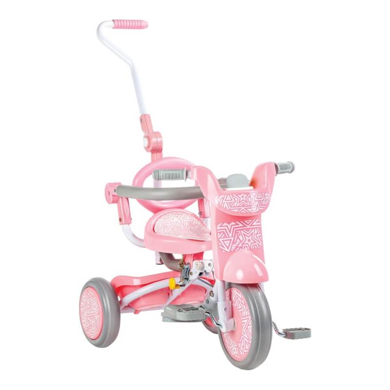 Kids Star 1st Move Foldable Tricycle - Sweet Pink