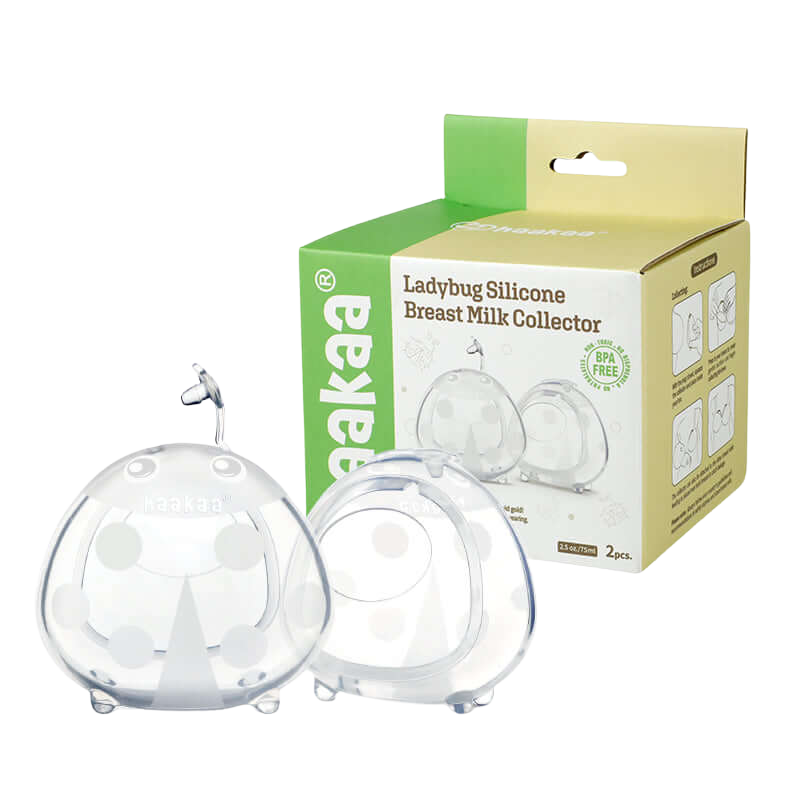 Haakaa Ladybug Silicone Breast Milk Collector - 75ml (2pcs)