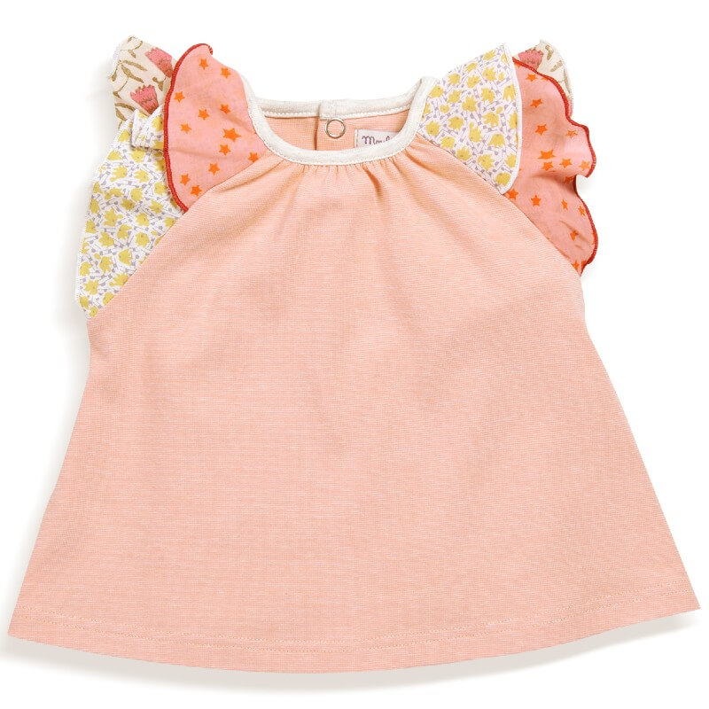 Moulin Roty Les Tartempois Myrtille Pink Frilly Tunic