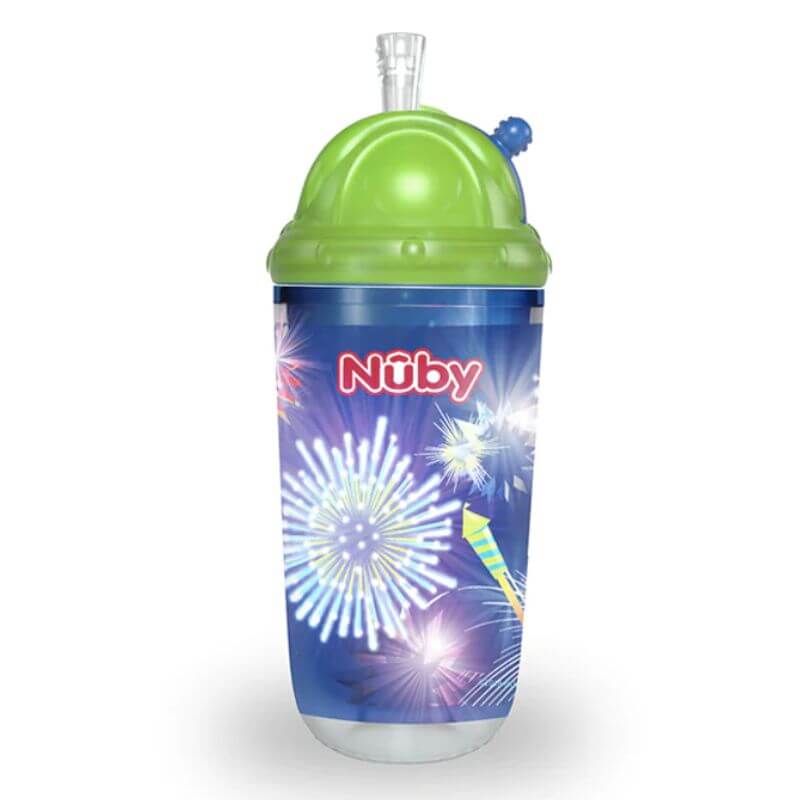 Nuby Light-Up Insulated Flip-It Cup 300ml - Fireworks