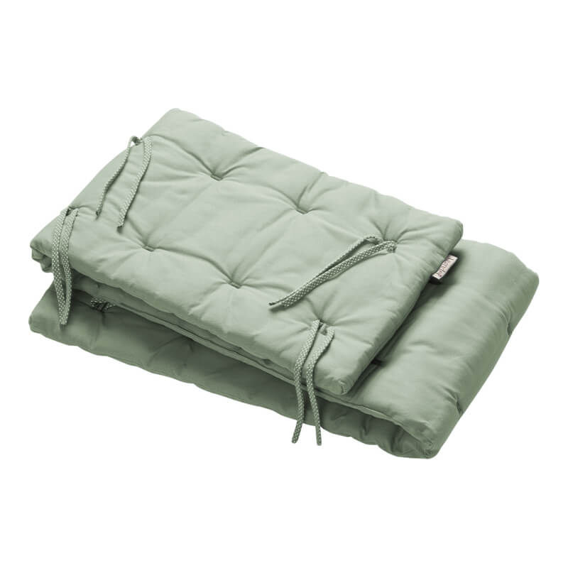 Leander Linea™ & Luna™ Baby Cot Bumper - Sage Green (Half Coverage)