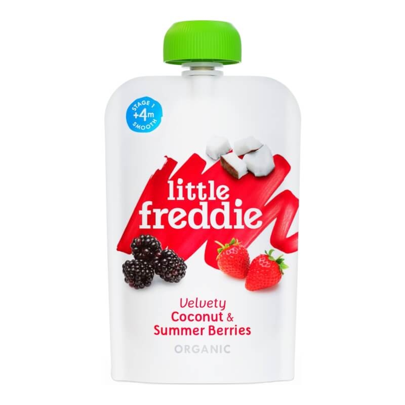 Little Freddie Organic Velvety Coconut & Summer Berries 100g (4 mos+)