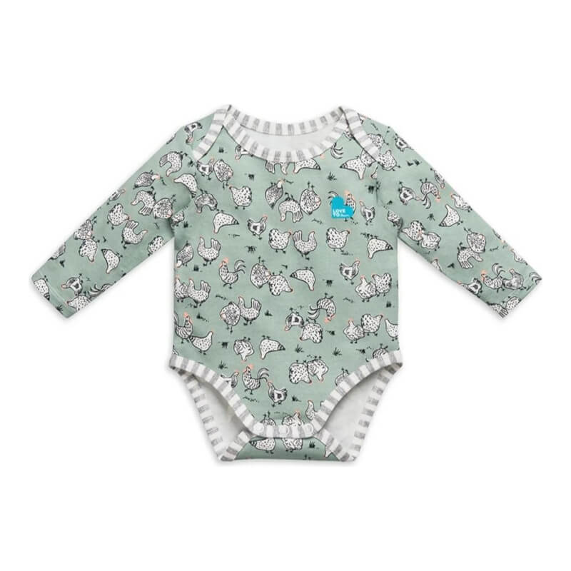 Love to Dream Long Sleeve Bodysuit - Chicken Run Olive - 1.0 Tog - 6-12 months