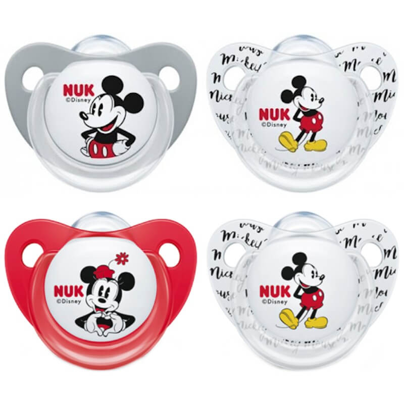 NUK Mickey/Minnie Mouse Silicone Soother