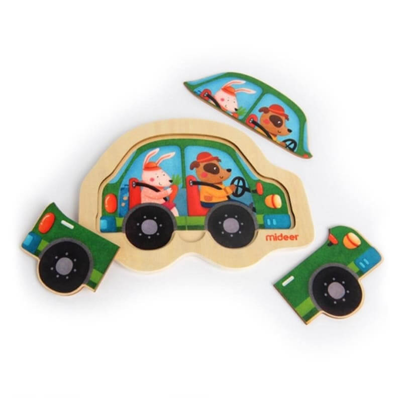 Mideer Mini Discovery Puzzle - Transport