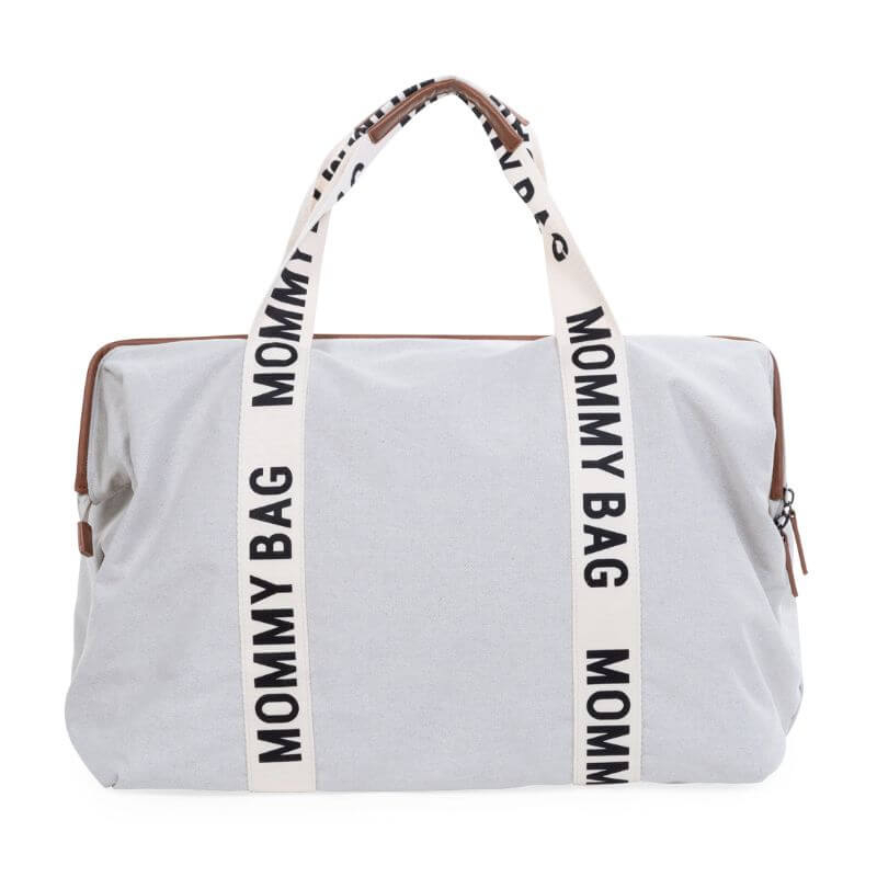 Childhome Mommy Bag Nursery Bag - Signature - Canvas - Off White