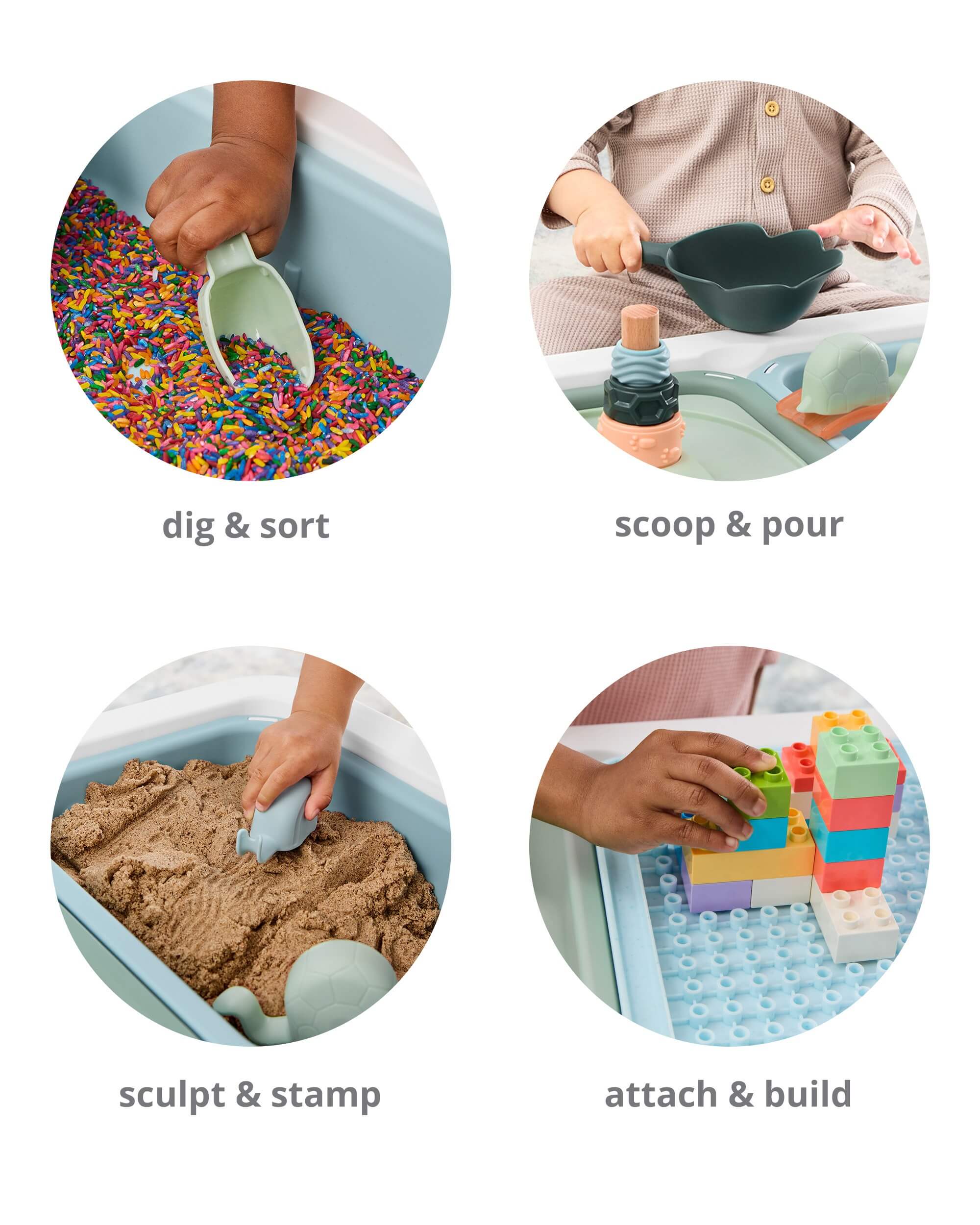 Skip Hop Montessori Discoverosity 3-in-1 Sensory Table