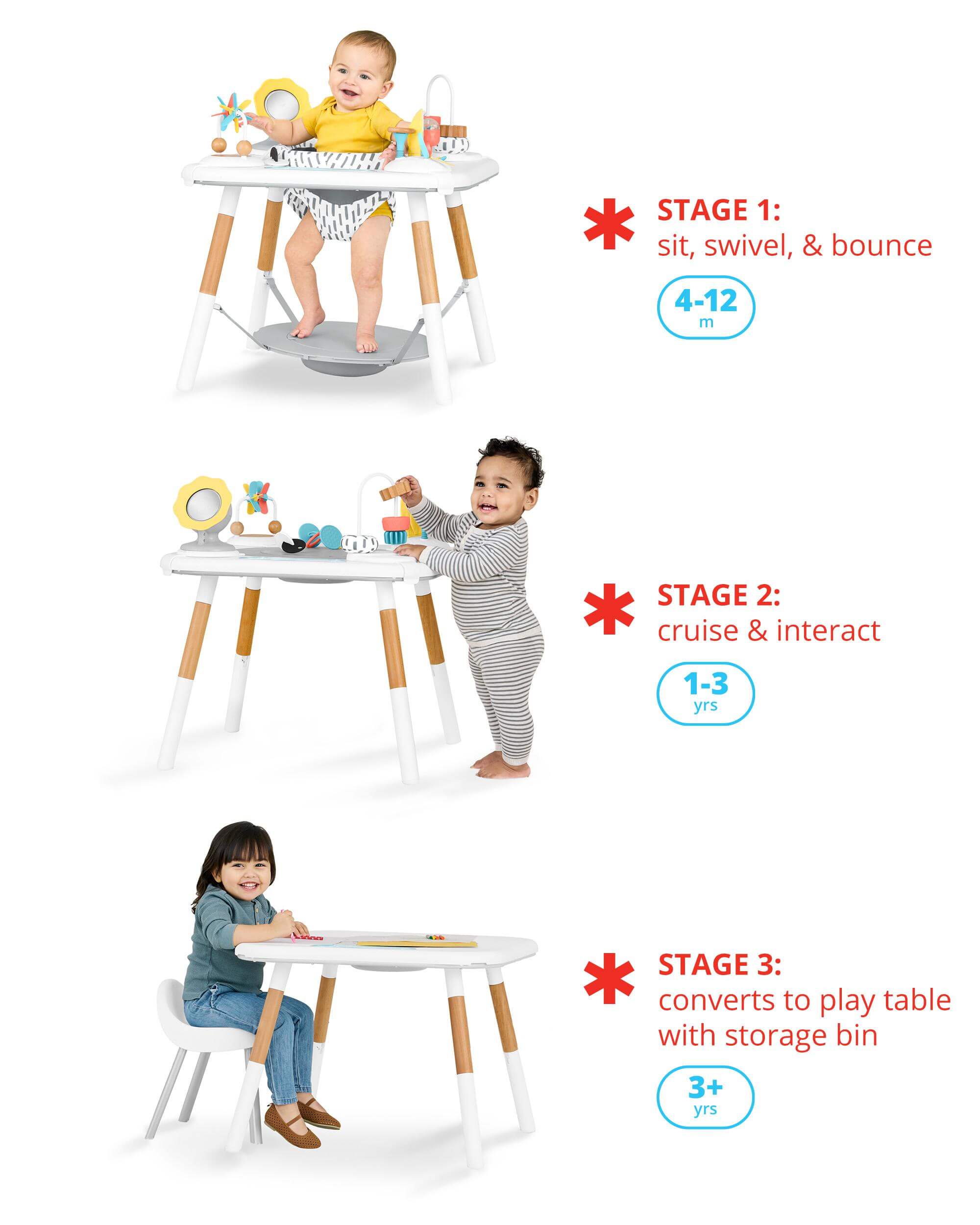 Skip Hop Montessori Discoverosity 3-Stage Activity Center