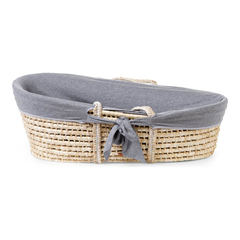 Childhome Moses Basket Cover - Jersey, Grey