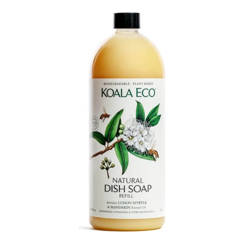 Koala Eco Natural Dish Soap - Lemon Myrtle & Mandarin 1L Refill