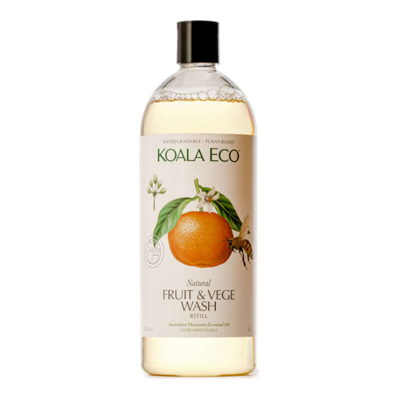 Koala Eco Natural Fruit & Vege Wash - Mandarin 1L Refill