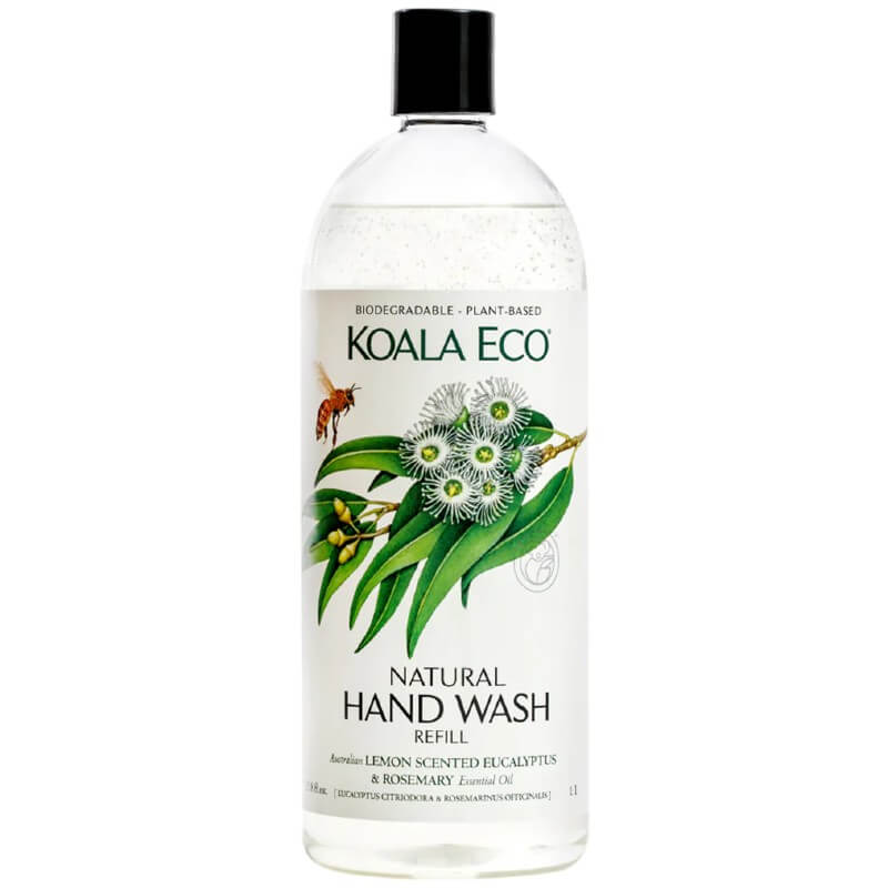 Koala Eco Natural Hand Wash - Lemon Scented Eucalyptus & Rosemary 1L Refill