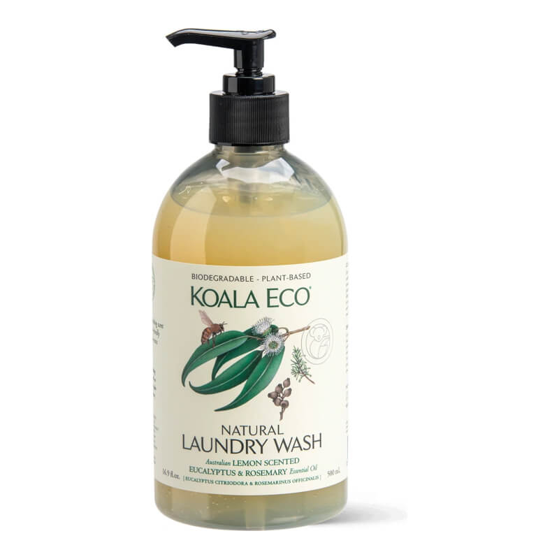Koala Eco Natural Laundry Wash - Lemon Scented Eucalyptus & Rosemary 500ml
