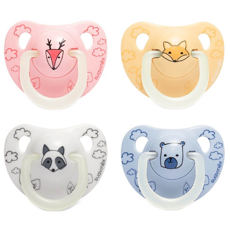 Suavinex Night & Day Anatomical Silicone Soother - 0-6m (1-Pack)