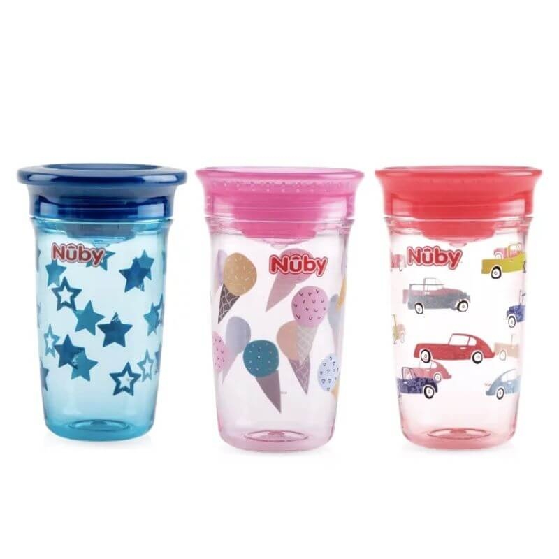 Nuby No-Spill 360 Wonder Cup Printed Tritan 300ml