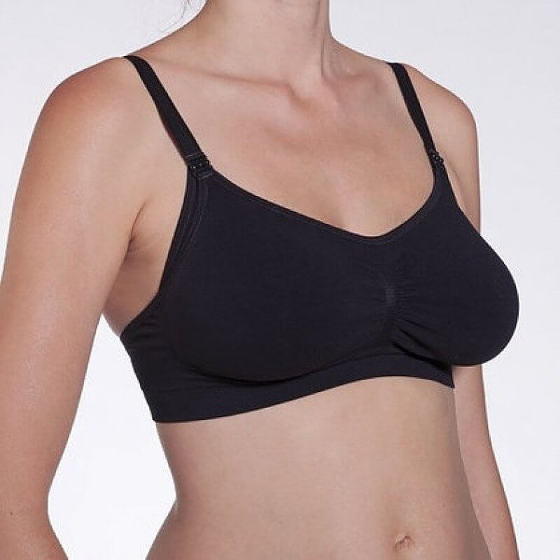 Cantaloop Nursing Bra (Black with Purple) - Medium