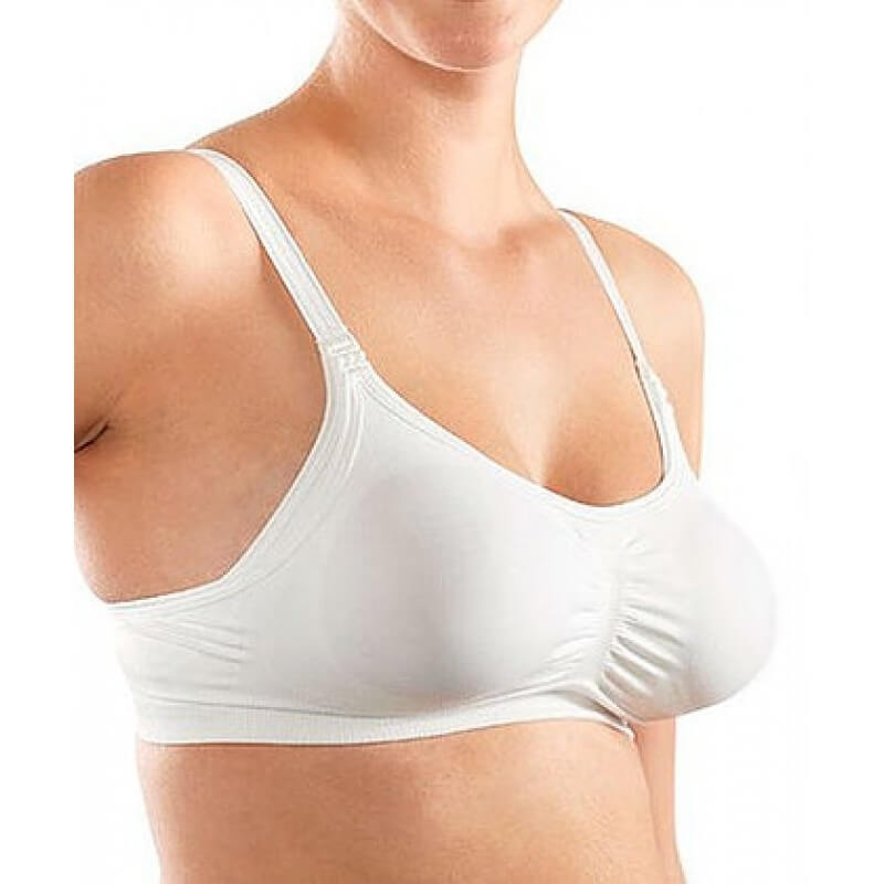 Cantaloop Nursing Bra with Foam Cups (White) - Medium