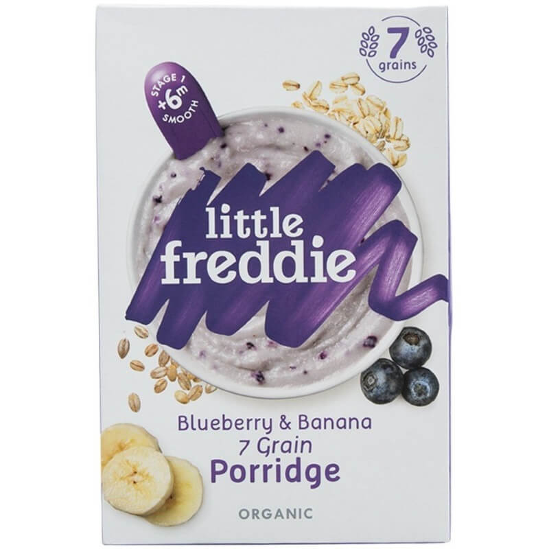 Little Freddie Organic Blueberry & Banana 7 Grain Porridge 160g (6 mos+)