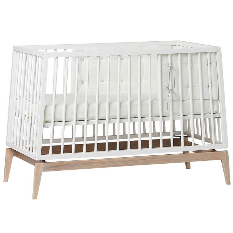 Leander Linea™ & Luna™ Baby Cot Bumper - Snow (Half Coverage)