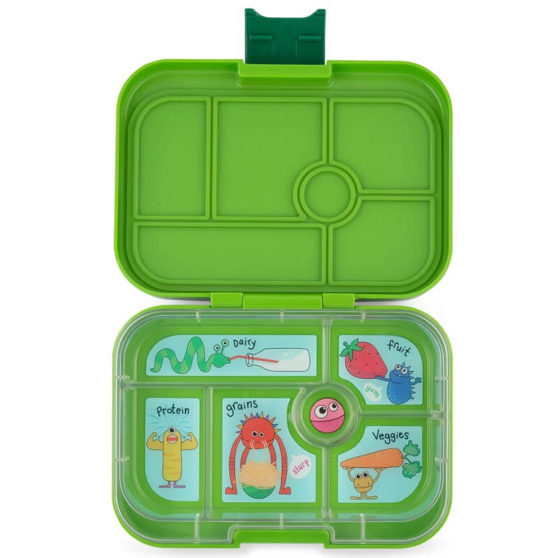 Yumbox Original - 6 Compartment - Go Green