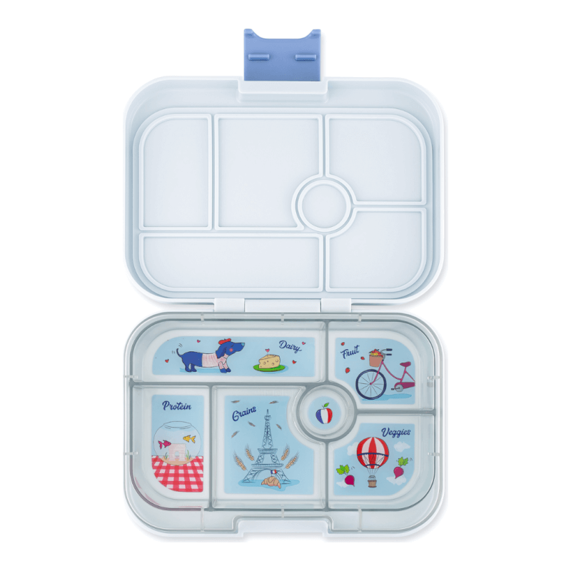 Yumbox Original - 6 compartment - Hazy Gray, Paris