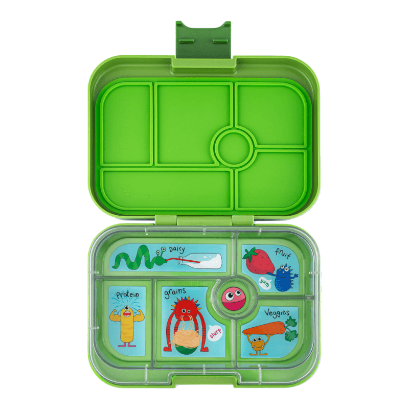 Yumbox Original - 6 compartment - Matcha Green, Monster