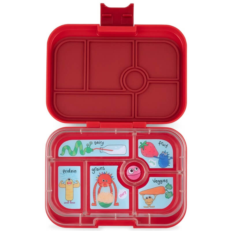 Yumbox Original - 6 Compartment - Wow Red