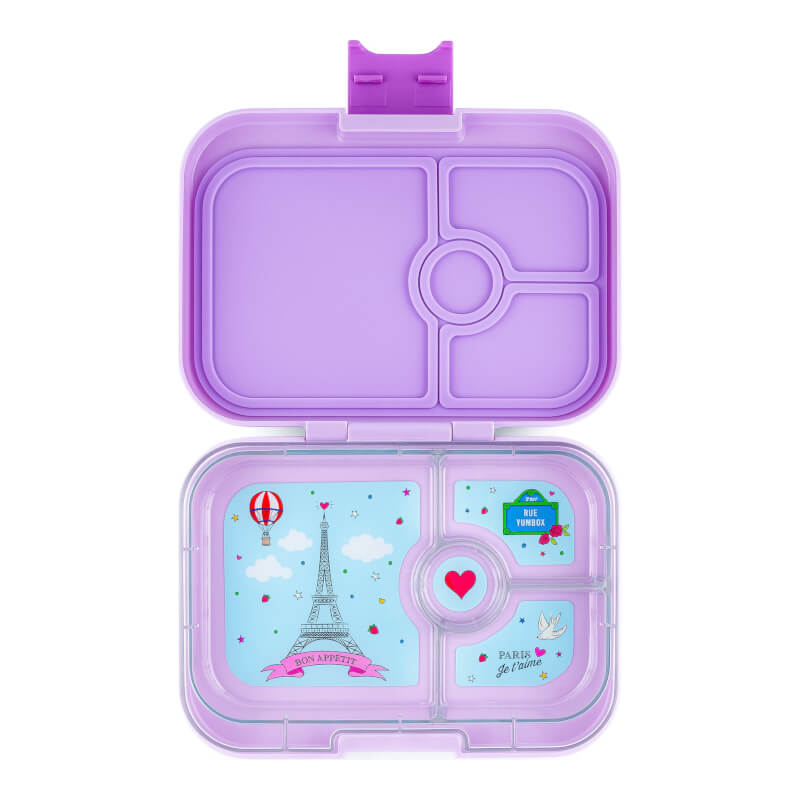 Yumbox Panino - 4 Compartment - Lulu Purple, Paris Je T'aime