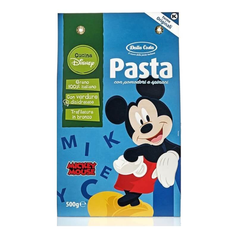 Dalla Costa Pasta with Tomato & Spinach 500g - Mickey Mouse