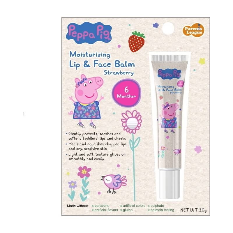 Parents League PEPPA PIG Moisturizing Lip & Face Balm - Strawberry 20ml