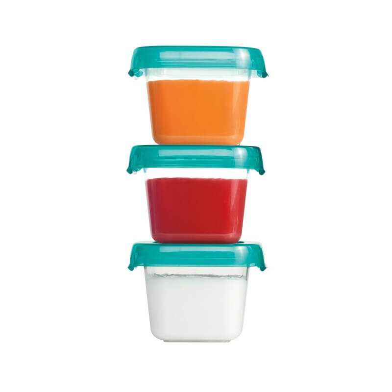 OXO Tot Plastic Baby Blocks™ - Teal - 3 x 2oz