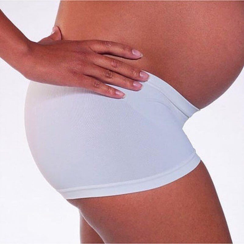 Cantaloop Pregnancy Hipsters (White) - Large