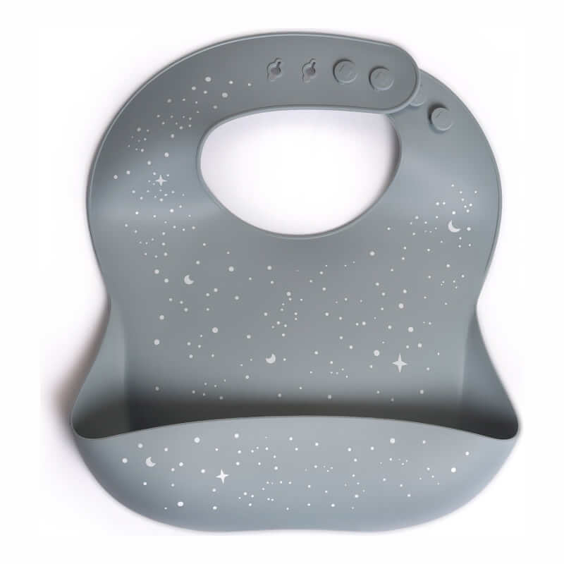 Milk It Baby Silicone Printed Bib - Stardust Blue