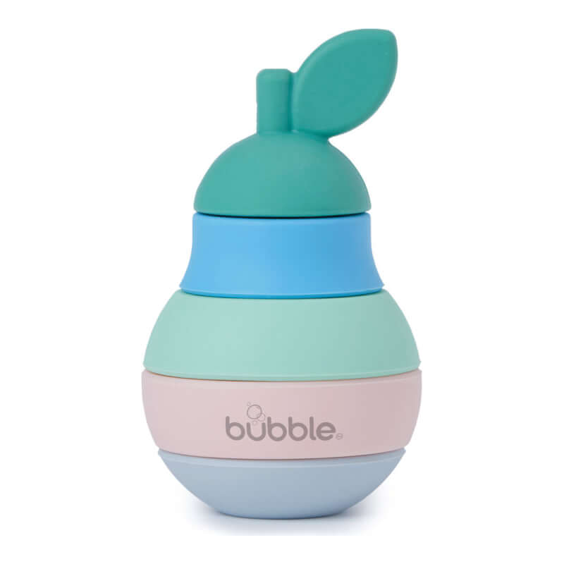 Bubble Silicone Stacking Pear Teether