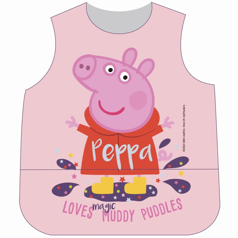 Parents League Sleeveless Waterproof Catcher Bib - Peppa Pig