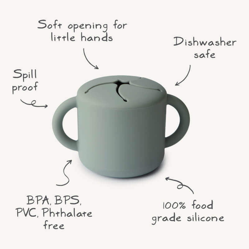 Mushie Snack Cup - Cambridge Blue