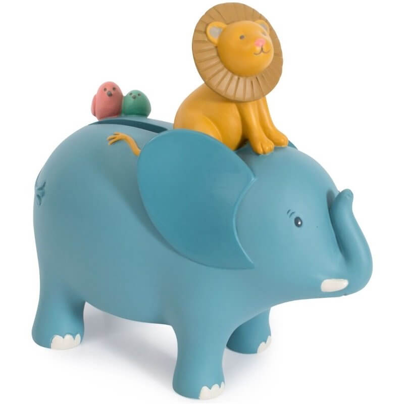 Moulin Roty Sous Mon Baobab Elephant Money Box 14cm