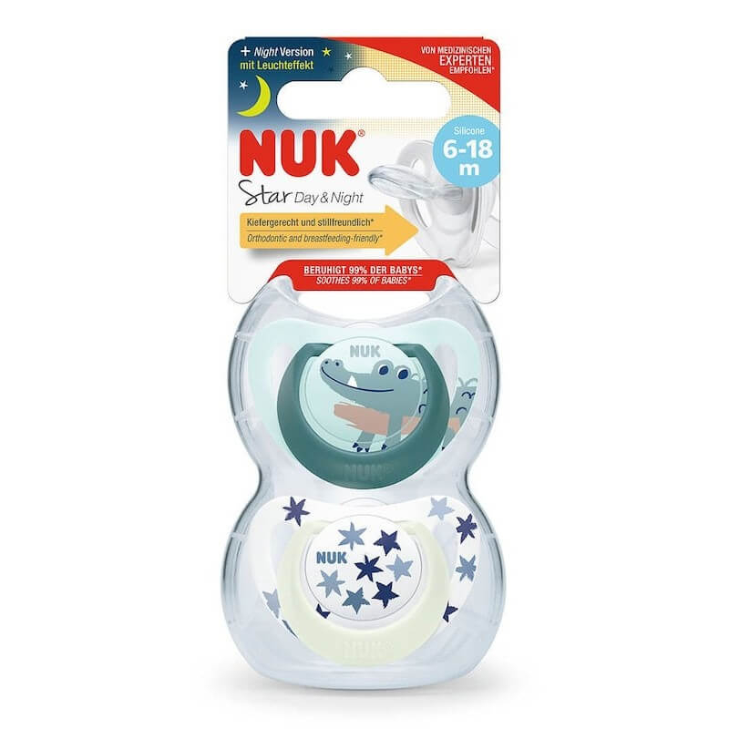 NUK Star Day & Night Silicone Soother