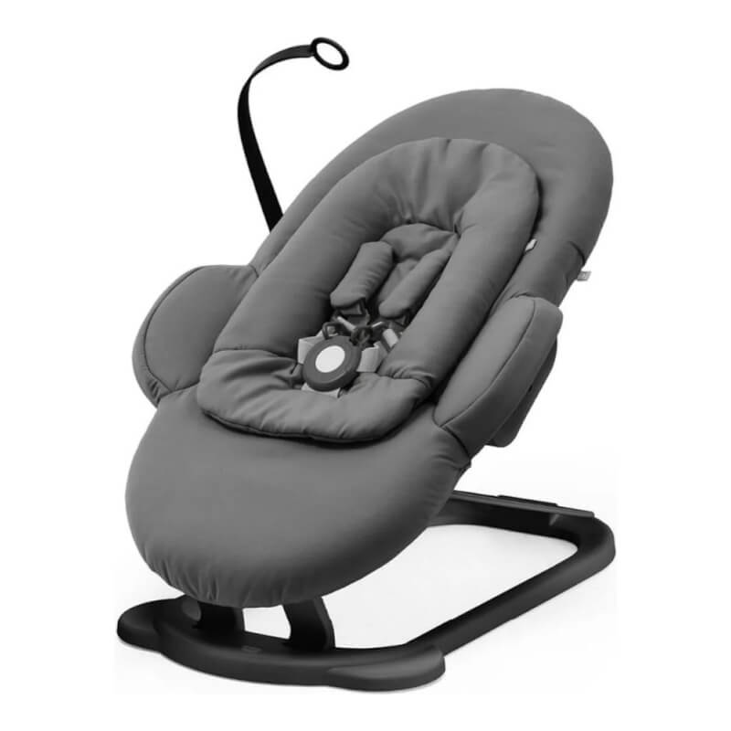 Stokke® Steps™ Bouncer - Herringbone Grey / Black Chassis