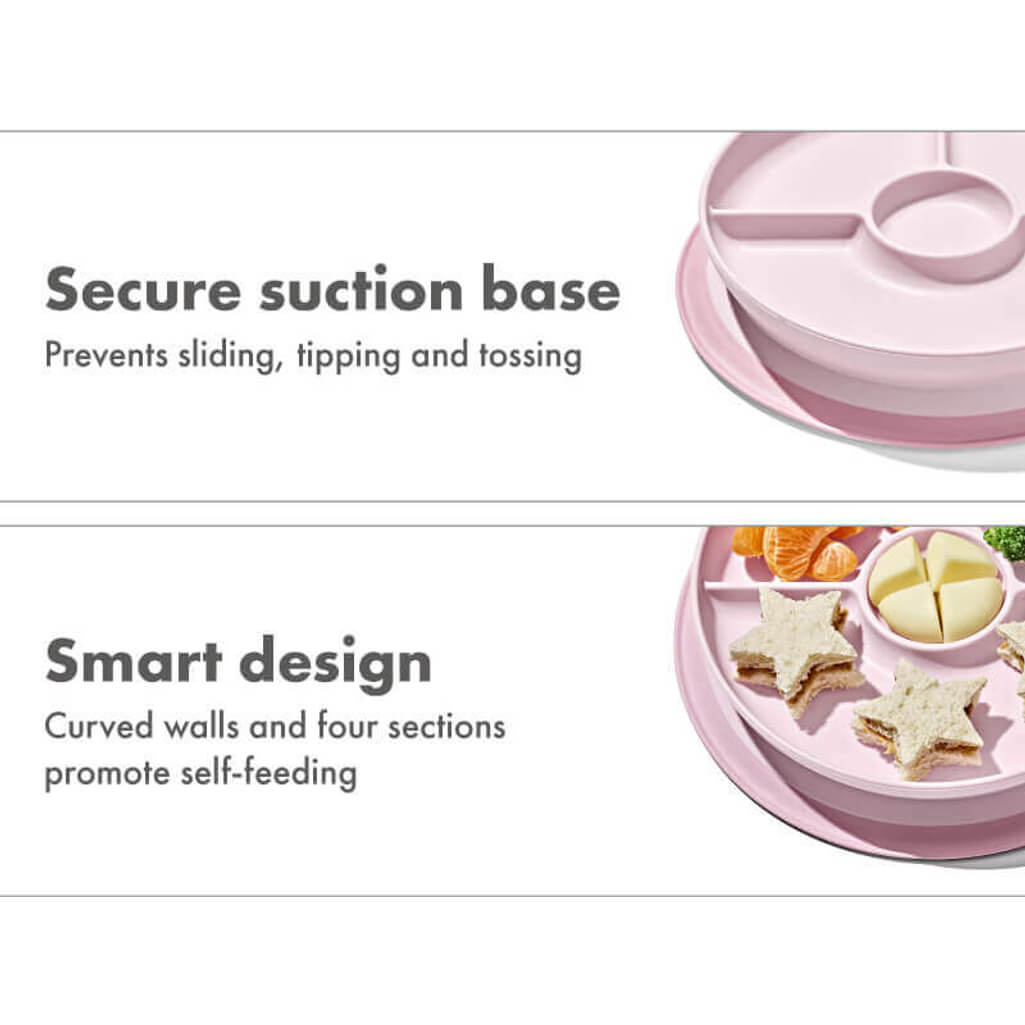 OXO Tot Stick & Stay Suction Divided Plate