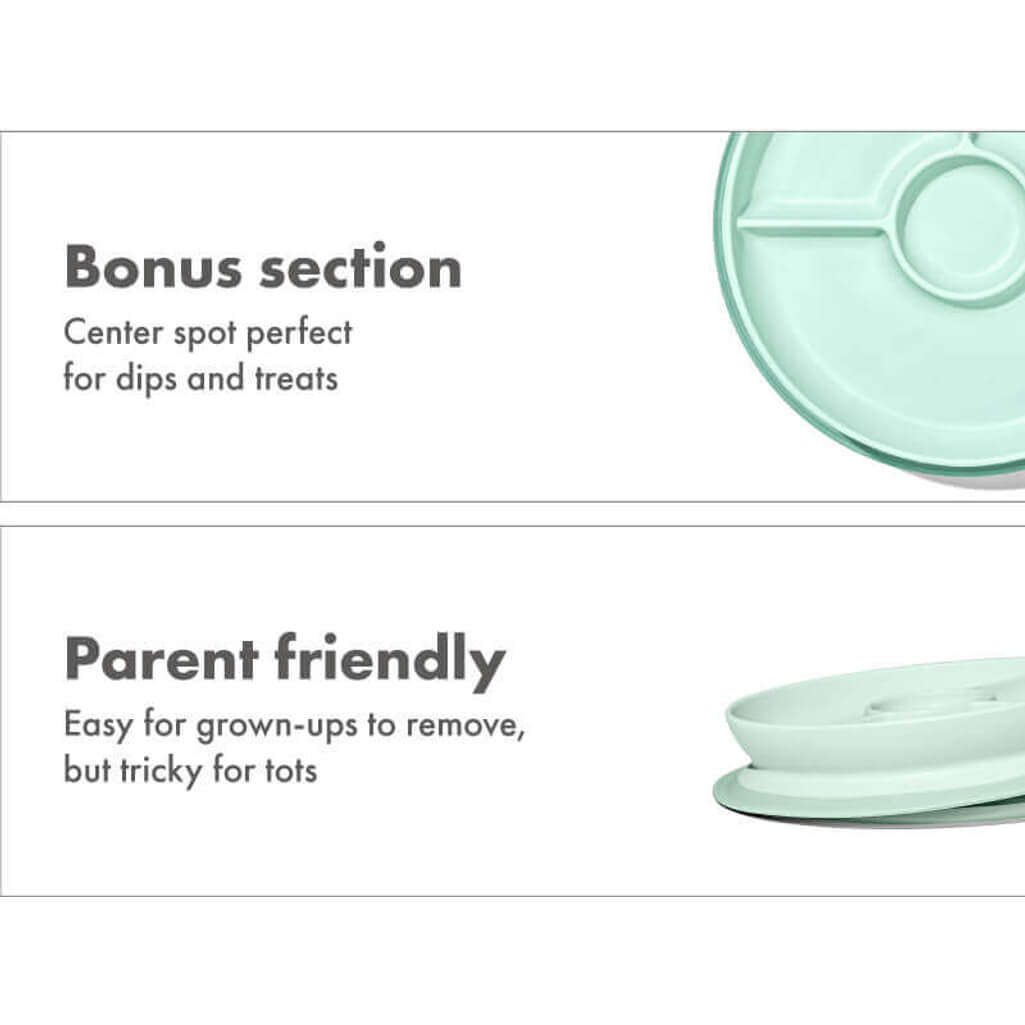 OXO Tot Stick & Stay Suction Divided Plate