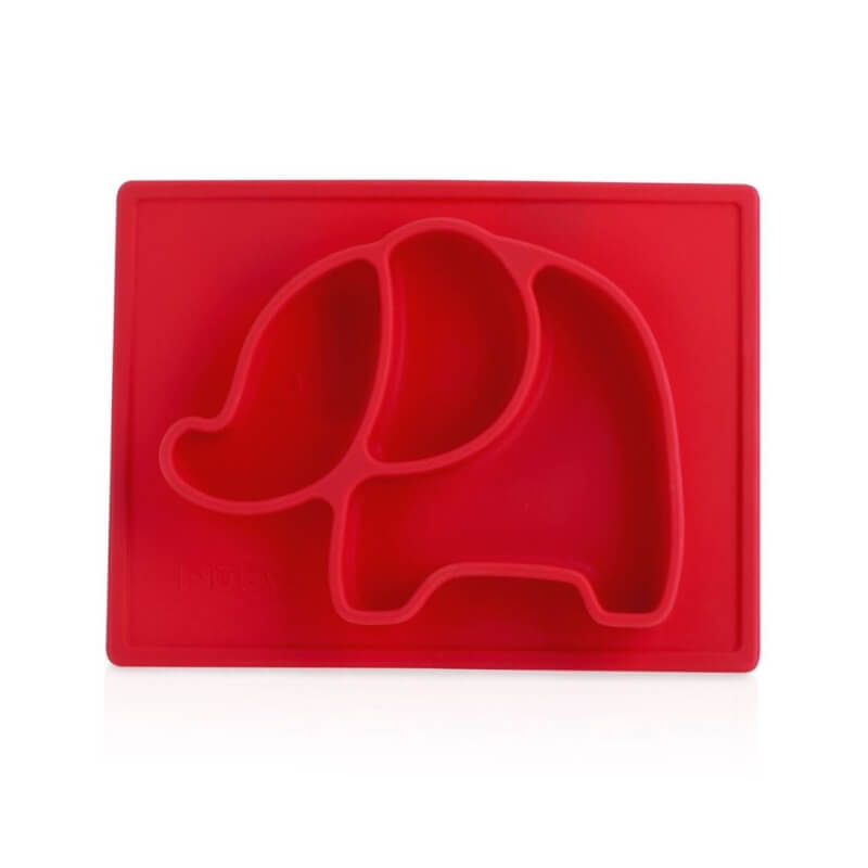 Nuby Sure Grip Mini Silicone Placemats - Red Elephant