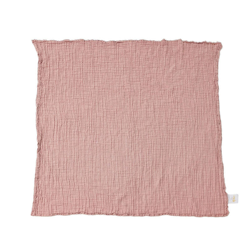 Little Hushies The Little Organic Baby Swaddle Blanket™ 120x120cm (1-Pack) - Blush Sand